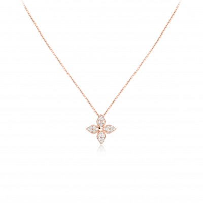 LOUIS VUITTON STAR BLOSSOM PENDANT, PINK GOLD AND DIAMONDS Q93522